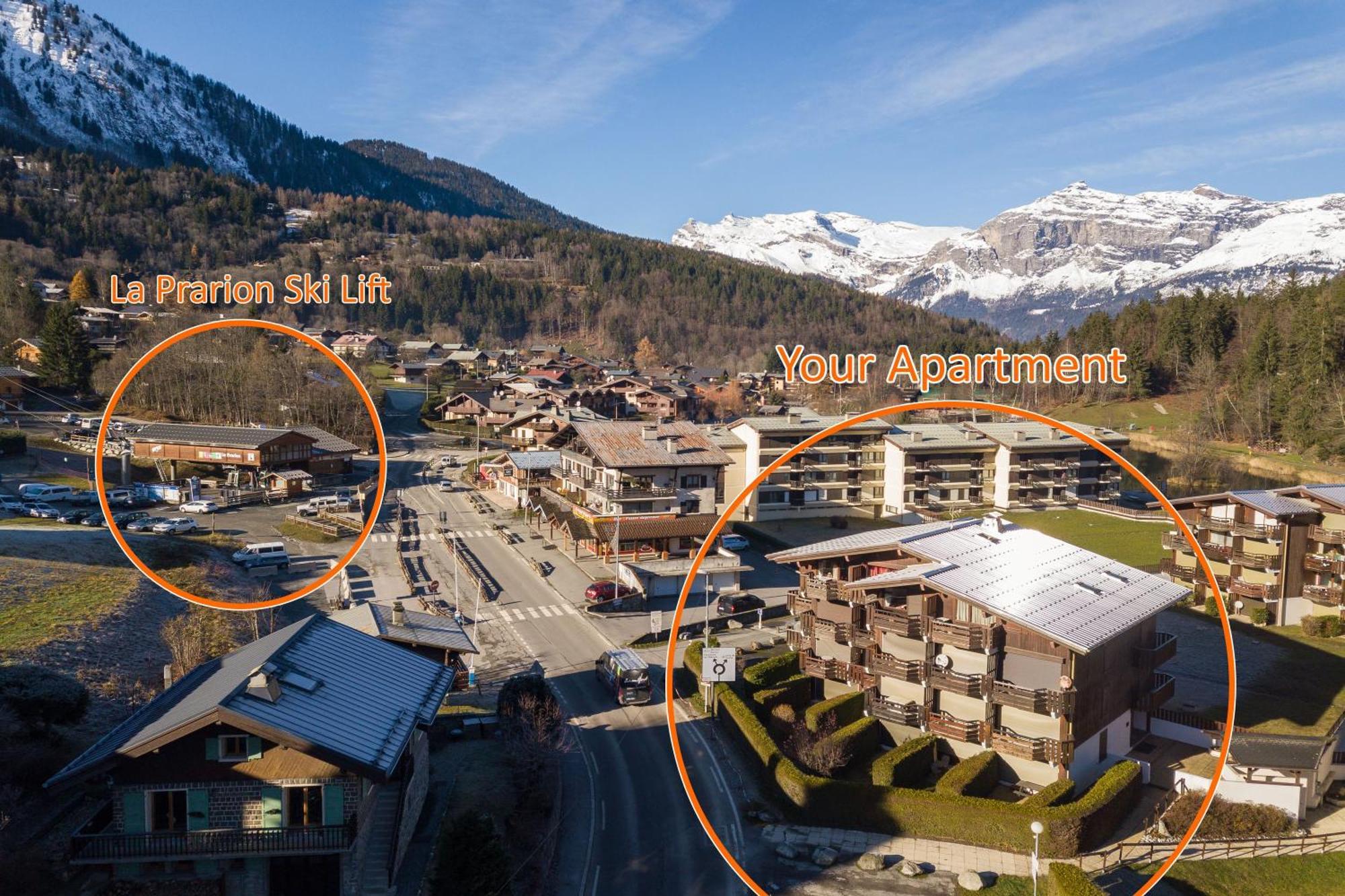אוש Residence Le Prarion 24A Ski In- Ski Out - Happy Rentals מראה חיצוני תמונה